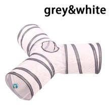 Load image into Gallery viewer, 2/3/4/5 Holes Pet Cat Tunnel Toys Foldable Pet Cat Kitty Training Interactive Fun Toy For Cats Rabbit Animal Play Tunnel Tube For Cats Tunnels for Indoor Cats Cat Tube Collapsible 3 Way Pet Tunnel Great Toy for Cats