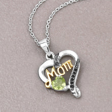 Load image into Gallery viewer, 0.49 Carat Genuine Peridot and Black Spinel .925 Sterling Silver Pendant