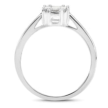 Load image into Gallery viewer, 0.48 Carat Genuine White Diamond 18K White Gold Ring