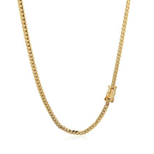 Load image into Gallery viewer, 3.2mm 14k Yellow Gold Classic Solid Miami Cuban Chain