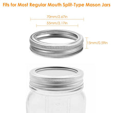 Load image into Gallery viewer, 24-Piece: Regular Mouth Canning Jar