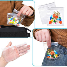 Load image into Gallery viewer, 24-Piece: Zippered Pill Pouch Bags