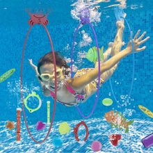 Load image into Gallery viewer, 24-Pieces: Diving Toys Swimming Pool for Aged 3+ Years Old