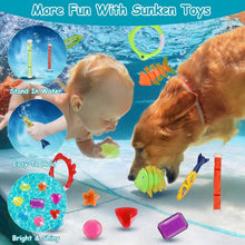 Load image into Gallery viewer, 24-Pieces: Diving Toys Swimming Pool for Aged 3+ Years Old