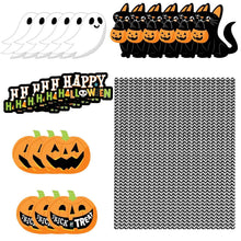 Load image into Gallery viewer, 24-Pieces: Halloween Party Striped Decorative Paper Straws