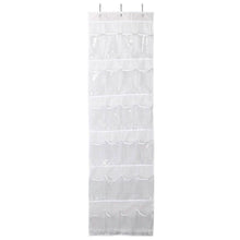 Load image into Gallery viewer, 24-Pocket: Over the Door Shoes Rack Crystal Clear Organizer