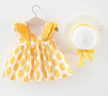Load image into Gallery viewer, Luxury Handmade Elegant Modern Newborn Baby Girl Birthday & Princess Baby Dress With Hat