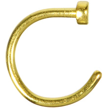 Load image into Gallery viewer, 20G 5/16 Yellow Anodized Titanium Nose Hoop