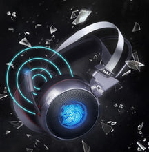 Load image into Gallery viewer, STEVVEX N43 Stereo Gaming Headset 7.1 Virtual Surround Bass Gaming Earphone Headphone with Mic LED Light for Computer PC Gamer (N43)