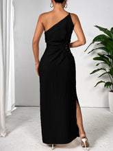 Load image into Gallery viewer, One Shoulder Sleeveless Maxi Dress Elegant & Sophisticated Evening Wear Women Luxury Party Dress