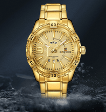 Load image into Gallery viewer, Men's Luxury Stainless steal Waterproof Watch With Day And Date Display Unique Design Perfect Gift In Modern Metal Men Wrist Watch Design