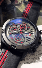 Load image into Gallery viewer, Men's Sports Waterproof Watch With Chronometers And Leather Belt Multifunction Wristwatch Unique Design Perfect Gift