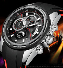 Load image into Gallery viewer, Men's Waterproof Modern Watch With Rubber Straps Multifunction Watches Unique Design Perfect Gift