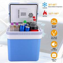 Load image into Gallery viewer, 24L 12V Car Portable Refrigerator Travel Cooler