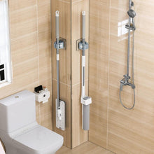 Load image into Gallery viewer, 2/4PCS Home Storage Rack Bathroom Suction Hanging Pipe Traceless Hooks Wall Mounted Mop Organizer Holder Waterproof Broom Hanger Storage Rack Bathroom Suction Hanging Pipe Traceless Hooks Wall Mounted Mop Organizer Holder