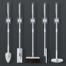 Load image into Gallery viewer, 2/4PCS Home Storage Rack Bathroom Suction Hanging Pipe Traceless Hooks Wall Mounted Mop Organizer Holder Waterproof Broom Hanger Storage Rack Bathroom Suction Hanging Pipe Traceless Hooks Wall Mounted Mop Organizer Holder