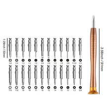 Load image into Gallery viewer, 25-Piece Set: Precision Tool Repair Kit with Leather Case