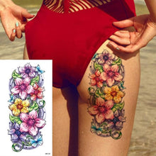 Load image into Gallery viewer, 25 Sheets Flower Rose Luxury Tattoos Waterproof Temporary Sticker 3D Rose Flower Tattoos Body Art Arm Fake Tatoo For Womens