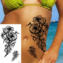 Load image into Gallery viewer, 25 Sheets Flower Rose Luxury Tattoos Waterproof Temporary Sticker 3D Rose Flower Tattoos Body Art Arm Fake Tatoo For Womens