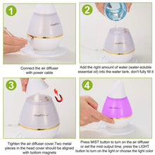 Load image into Gallery viewer, 250 ML Cool Mist Humidifier with 7 Color Changeable LED Lights