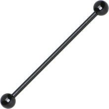 Load image into Gallery viewer, 14G Black Plated Titanium Industrial Barbell Earring