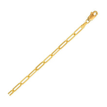 Load image into Gallery viewer, 14K Yellow Gold Lite Paperclip Anklet (3.2mm)