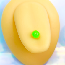 Load image into Gallery viewer, Green Neon Barbell Tongue Ring