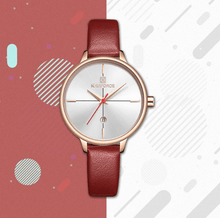 Load image into Gallery viewer, Women's Luxury Watch With Leather Belts Shiny Steel Case Scratch Resistant Glass Unique Design Perfect Gift