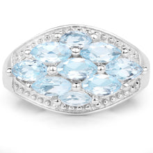 Load image into Gallery viewer, 2.50 Carat Genuine Blue Topaz .925 Sterling Silver Ring
