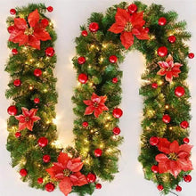 Load image into Gallery viewer, 2.7 Meter Christmas Rattan Garland Decorative