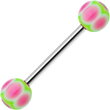 Load image into Gallery viewer, Pink Lime MARRACAS Barbell Tongue Ring