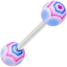 Load image into Gallery viewer, Blue Pink MARRACAS Barbell Tongue Ring