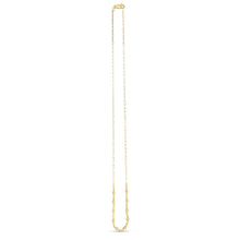 Load image into Gallery viewer, 14k Yellow Gold Bead Paperclip Necklace