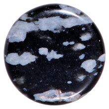 Load image into Gallery viewer, 0G Obsidian Snowflake Natural Stone Saddle Plug Set