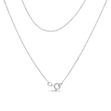 Load image into Gallery viewer, 14K White Gold 1/2 cttw Prong Set Round-Cut Diamond 7 Stone Floral Cluster 18" Pendant Necklace (H-I Color, I1-I2 Clarity)