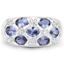 Load image into Gallery viewer, 2.31 Carat Genuine Tanzanite .925 Sterling Silver Ring