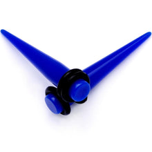 Load image into Gallery viewer, 2G Dark Blue Acrylic Taper Set