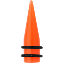 Load image into Gallery viewer, 00G Acrylic Orange Taper
