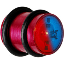 Load image into Gallery viewer, 12mm Red Anodized Titanium Blinking Plug