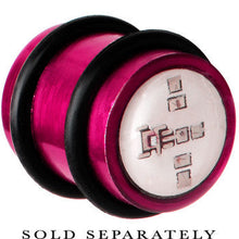 Load image into Gallery viewer, 14mm Hot Pink Anodized Titanium Blinking Plug
