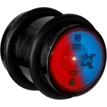 Load image into Gallery viewer, 14mm Black Anodized Titanium Blinking Plug