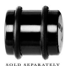 Load image into Gallery viewer, 14mm Black Anodized Titanium Blinking Plug