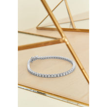 Load image into Gallery viewer, .925 Sterling Silver 1.0 Cttw Miracle-Set Diamond Round Faceted Bezel Tennis Bracelet (I-J Color, I3 Clarity) - 7"