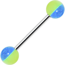 Load image into Gallery viewer, Funky GLOW in the DARK Barbell Tongue Ring