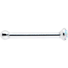 Load image into Gallery viewer, Sterling Silver 1.2mm Aurora Nose Bone Created with Crystals