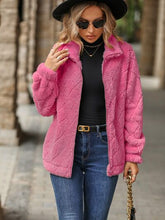 Load image into Gallery viewer, Women's Fuzzy Zip-Up Jacket with Pockets – Soft & Cozy Long Sleeve Outerwear