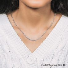Load image into Gallery viewer, Sterling Silver 1.8mm Diamond Cut Rope Style Chain