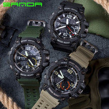 Load image into Gallery viewer, NEW Sport Analog-Digital Watch For Men and Woman Waterresistant 50M Professional Waterproof Quartz Large Dial Military Wristwatches With Night Mode