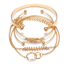 Load image into Gallery viewer, Luxury Modern Gold Crystal Elegant Woman and Lady Brecelets in Sets of 5Pcs/sett for Women Punk Boho Beach Bangle Jewelry Gift