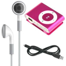 Load image into Gallery viewer, Mini Shuffling MP3 Player with USB Cable and Headphones